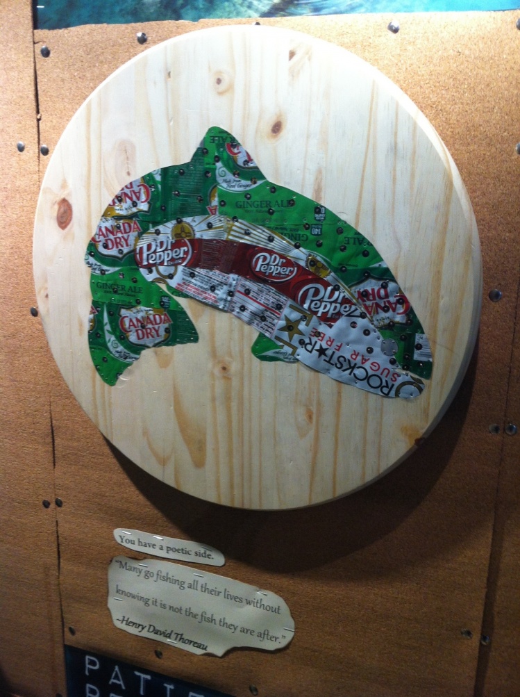 Aluminum can art of a Rainbow trout I made a while back. 