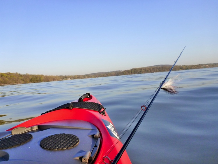Hudson River Kayak fishing