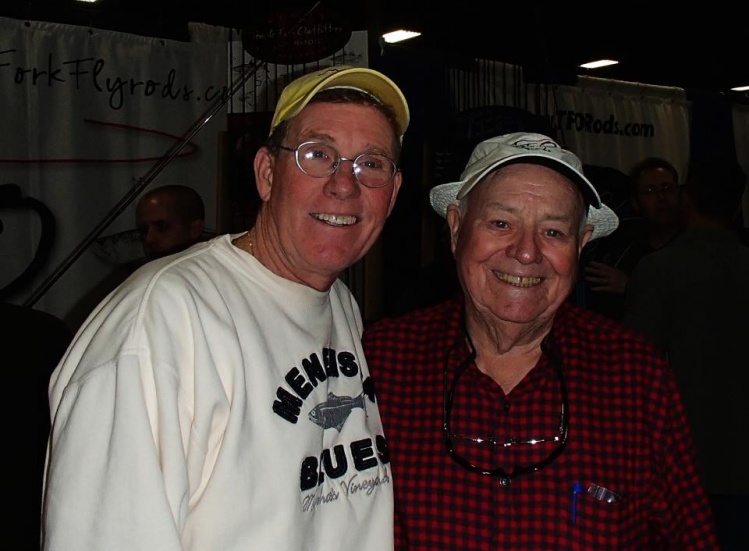 Lefty and myself at a fly fishing show, he'll share any info and show you what to do with a smile on his face.  A great man.