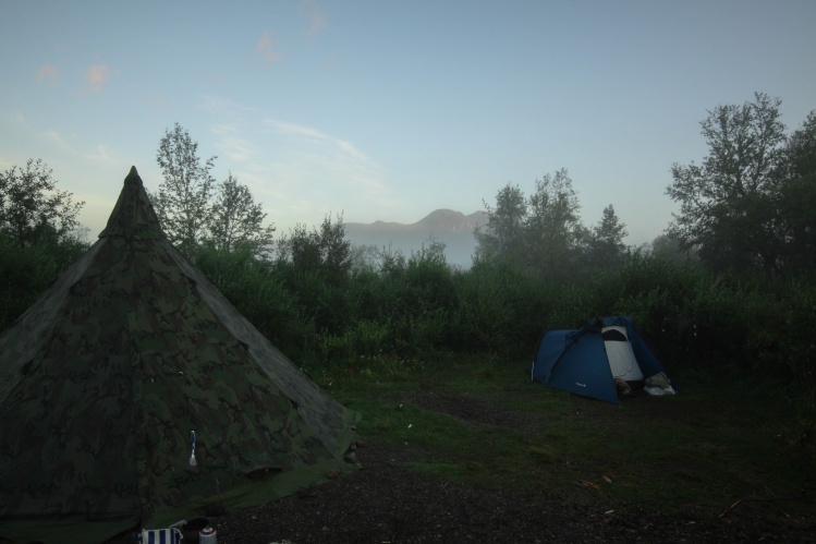 camp in the lapish mountains