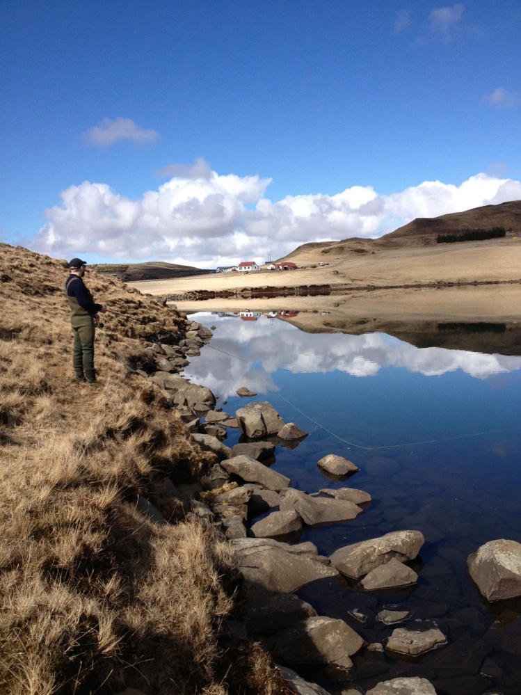 Lake Gislholtsvatn, perfect weather for dry fly fishing!