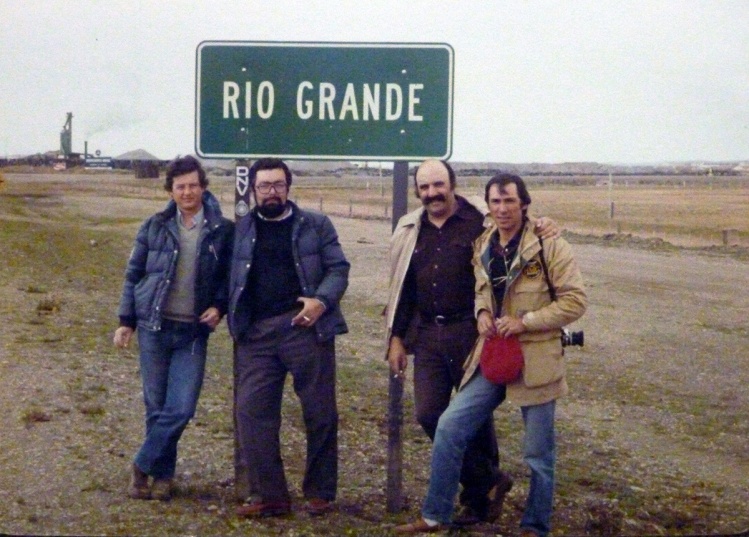 Rio Grande!!! la primera vez que fuimos!!! Javier  Alurralde,Hugo Nochteff,Pelado Gigena y Sindo Fariña