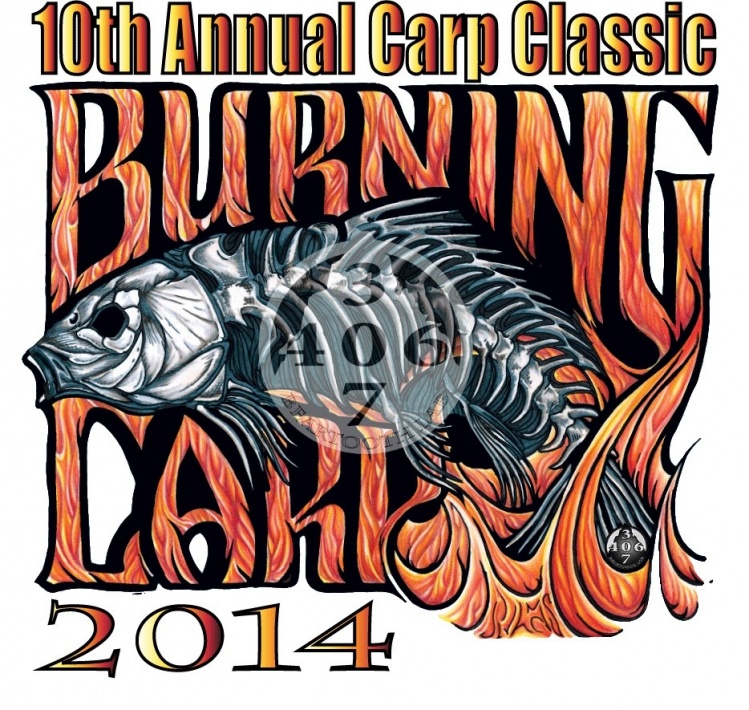 Design donated to Hart-Montgomery Outdoor Sales for 10th Annual Carp Classic, Charity Carp Fly Fishing Tournament. 