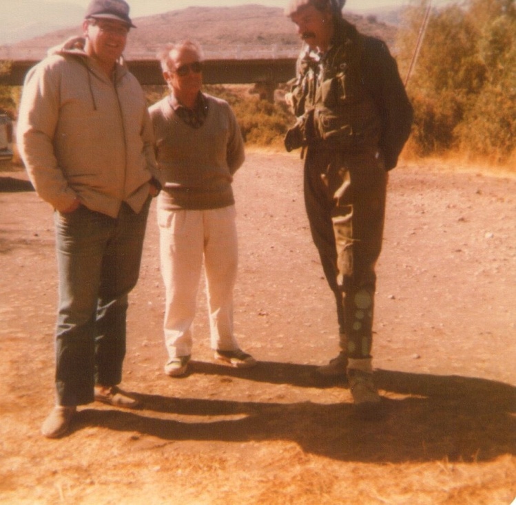 Con Ruben Pelletieri y Pedro Guisasola y sus mentados waders emparchados en la Boca (1979/80 tal vez)