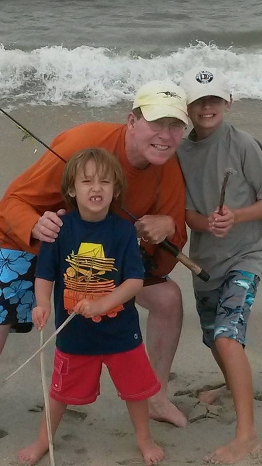 Hit the beach with the grandsons and we had a great time.  Spin rods for the kids so grandpa could minimize the hooks flying in the air.