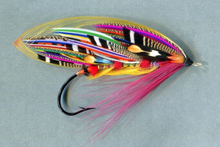 Fuego. Creative Salmon fly tied by Mike Boyer
