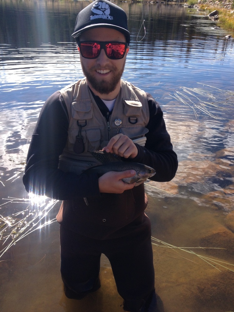 Shane with a nice Grayling 