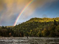 Rainbow over 4-24 Pool opposite Middle Camp