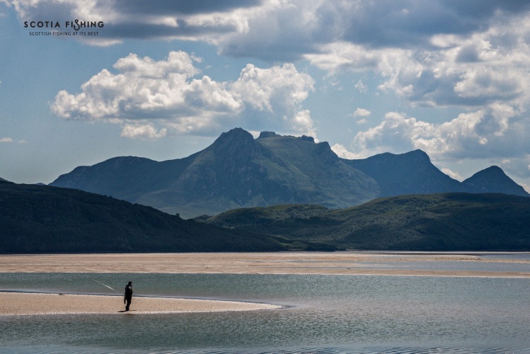 Yes, this is saltwater fly fishing in Scotland!