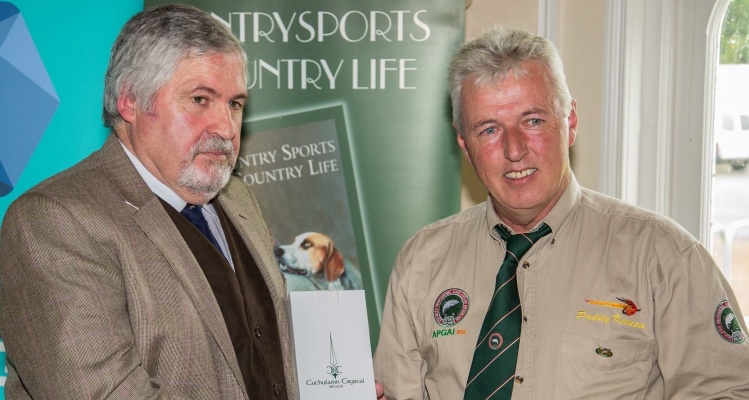 This is a photo of myself receiving my Irish Country Sports and Country Life Magazine lifetime commitment award 2014.  
