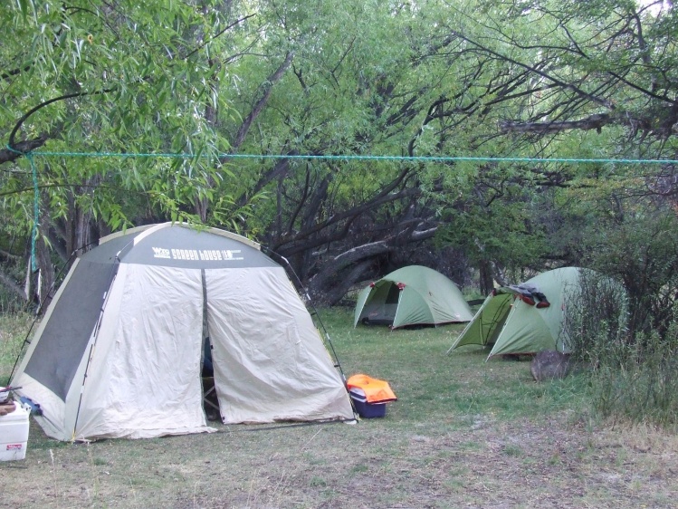 Campamento en el Limay