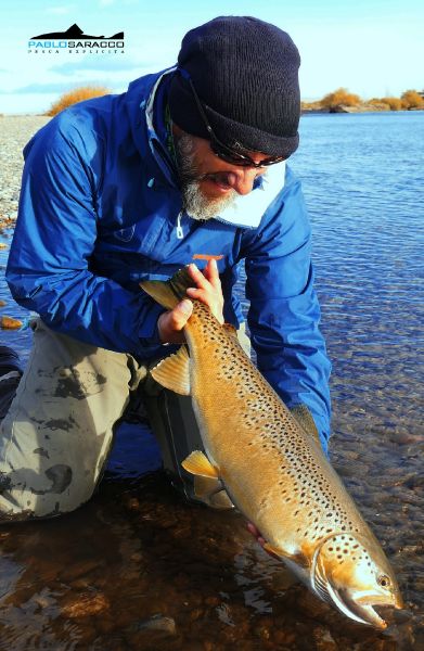 Fly-fishing Pic of Brown trout shared by Pablo Saracco – Fly dreamers 
