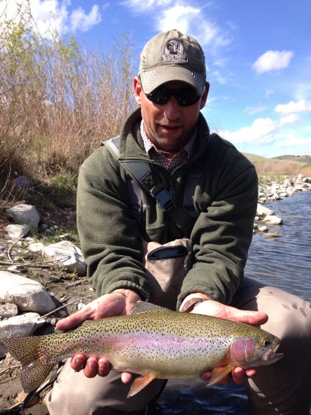 Mike Rahl 's Fly-fishing Pic of a Rainbow trout – Fly dreamers 