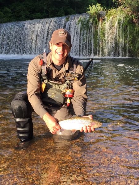 John Langcuster 's Fly-fishing Catch of a Rainbow trout – Fly dreamers 