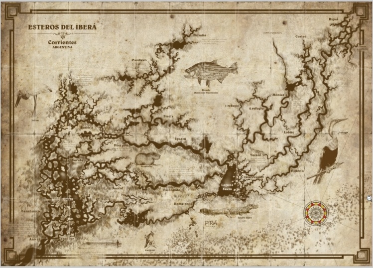 Esteros del ibera.Pira lodge revisited map