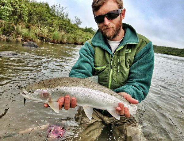 Mikey Wright 's Fly-fishing Picture of a Rainbow trout – Fly dreamers 