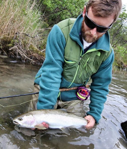 Mikey Wright 's Fly-fishing Photo of a Rainbow trout – Fly dreamers 