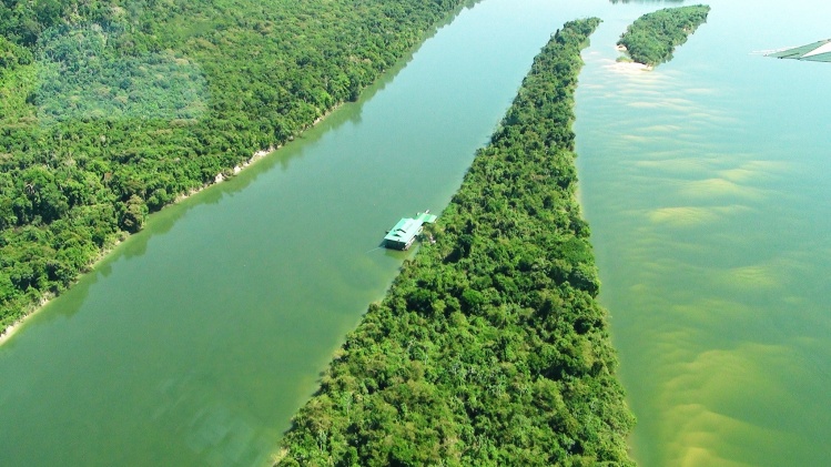 Aerial view of the Ecolodge #01