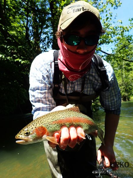 Fly-fishing Situation of Rainbow trout - Picture shared by Uros Kristan – Fly dreamers