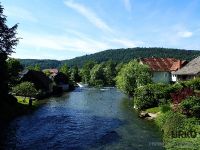 Krka River in the village of Krka