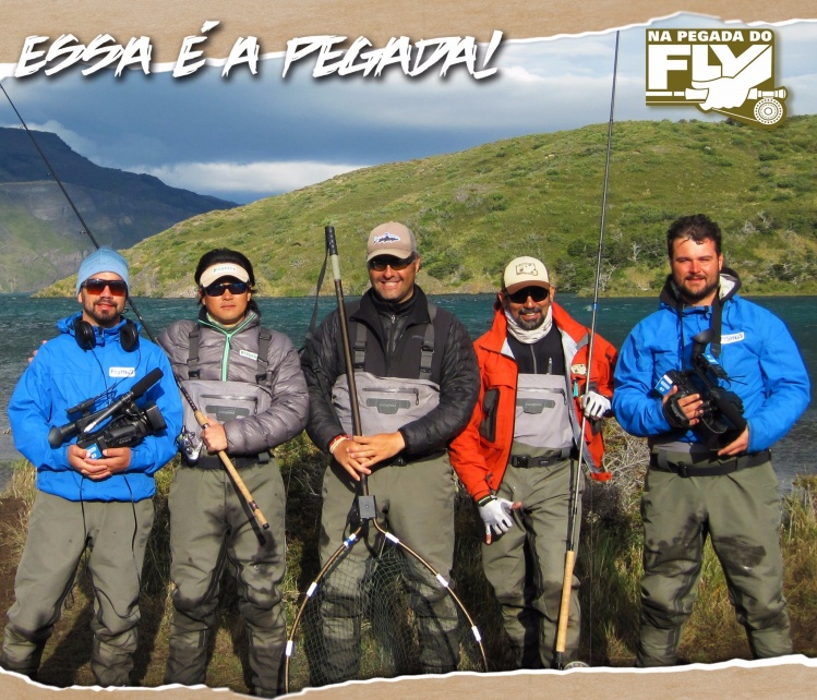 LEMBRANÇAS ÚNICAS!
Uma pose para a posteridade, equipe Fish TV em expedição no Chile!
BIOPESCA &amp; NA PEGADA DO FLY