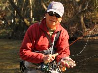 My friend Bintoro Tedjosiswoyo, Two Handed Casting Instructor of the IFFF and organizer of the trip