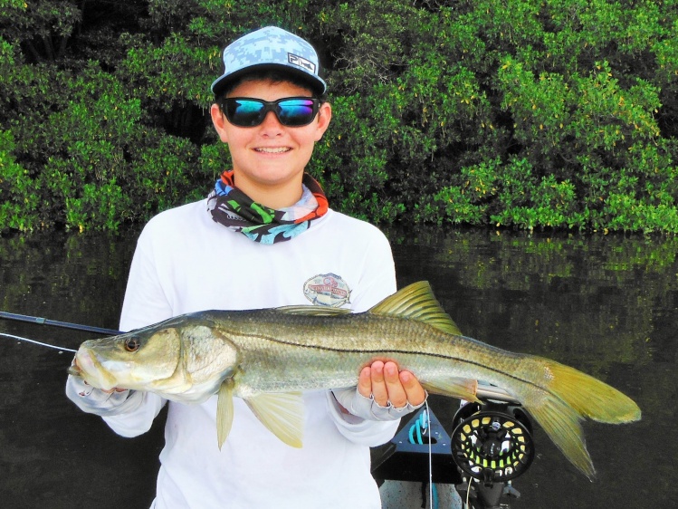 Little buddy's best snook of the day