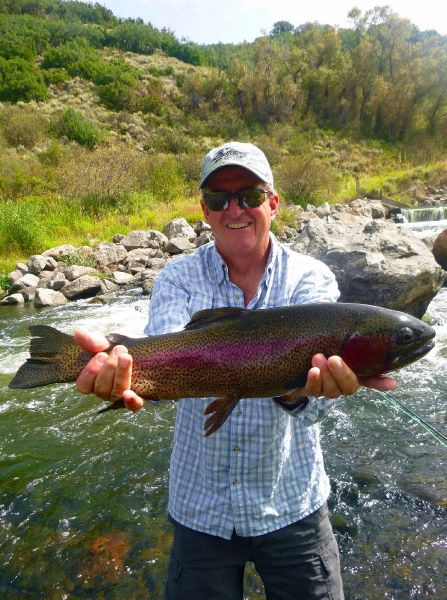 Rainbow trout caught by Scott Marr in Yampa River, Colorado – Fly Fishing - Fly dreamers 