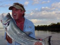 Steve measuring his mouth with Payara's