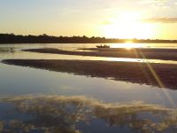 Fishing in the sunset