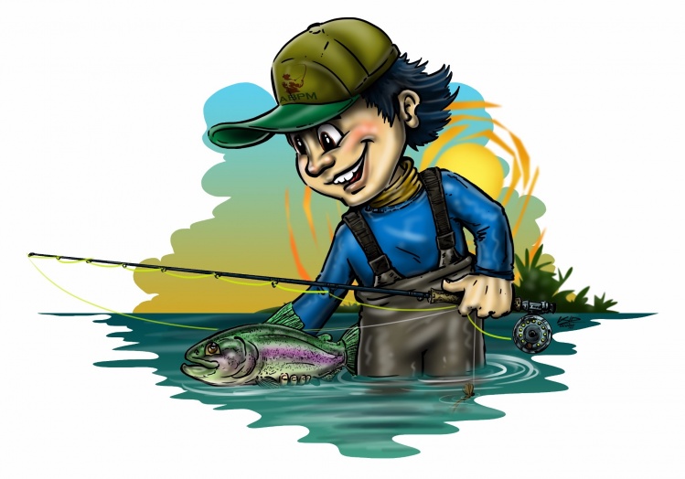 Mascote da campanha – MOSQUEIRO JÚNIOR ABPM - Associação Brasileira de Pesca com Mosca