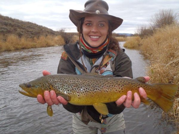 Fly-fishing Situation of brown trout shared by Scott Marr 