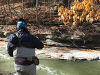 Jim Fishing some prime Steelhead water