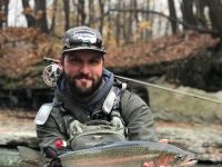 Trevens first Steelhead