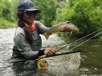 Thao with a Pa Brown Trout