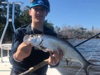 Tyler told me one of the dreams on his bucket list was to catch a tarpon on fly. 
Ta Da!
Love helping dreams come true...