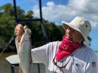 Norman admires his baby tarpon