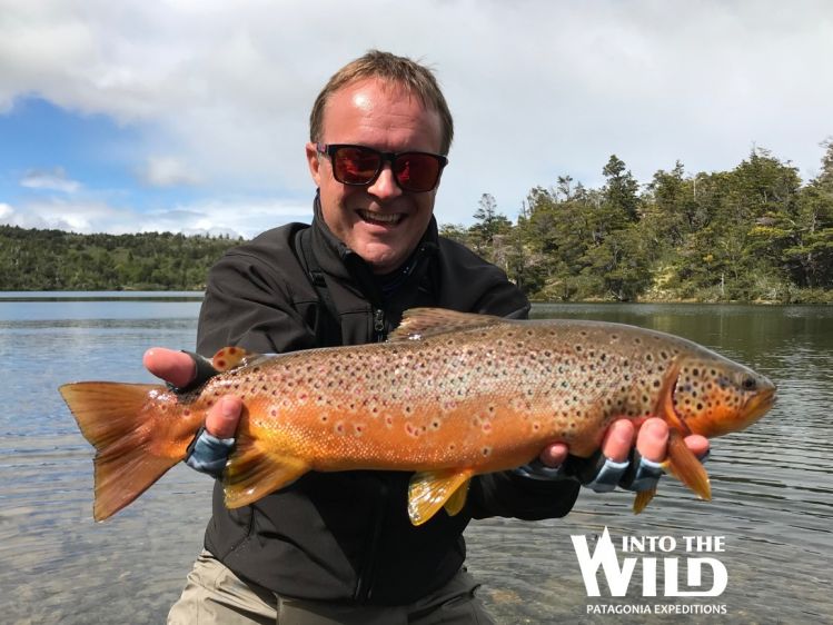 My friend Tapani from Finland with a nice brown!
