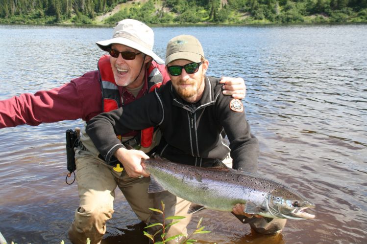 The thrill of catching a fresh Atlantic Salmon.