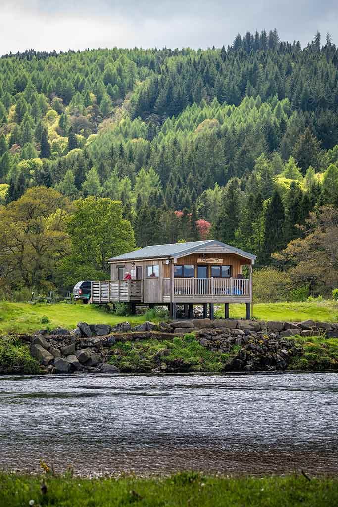 Fishing hut on the River Tay